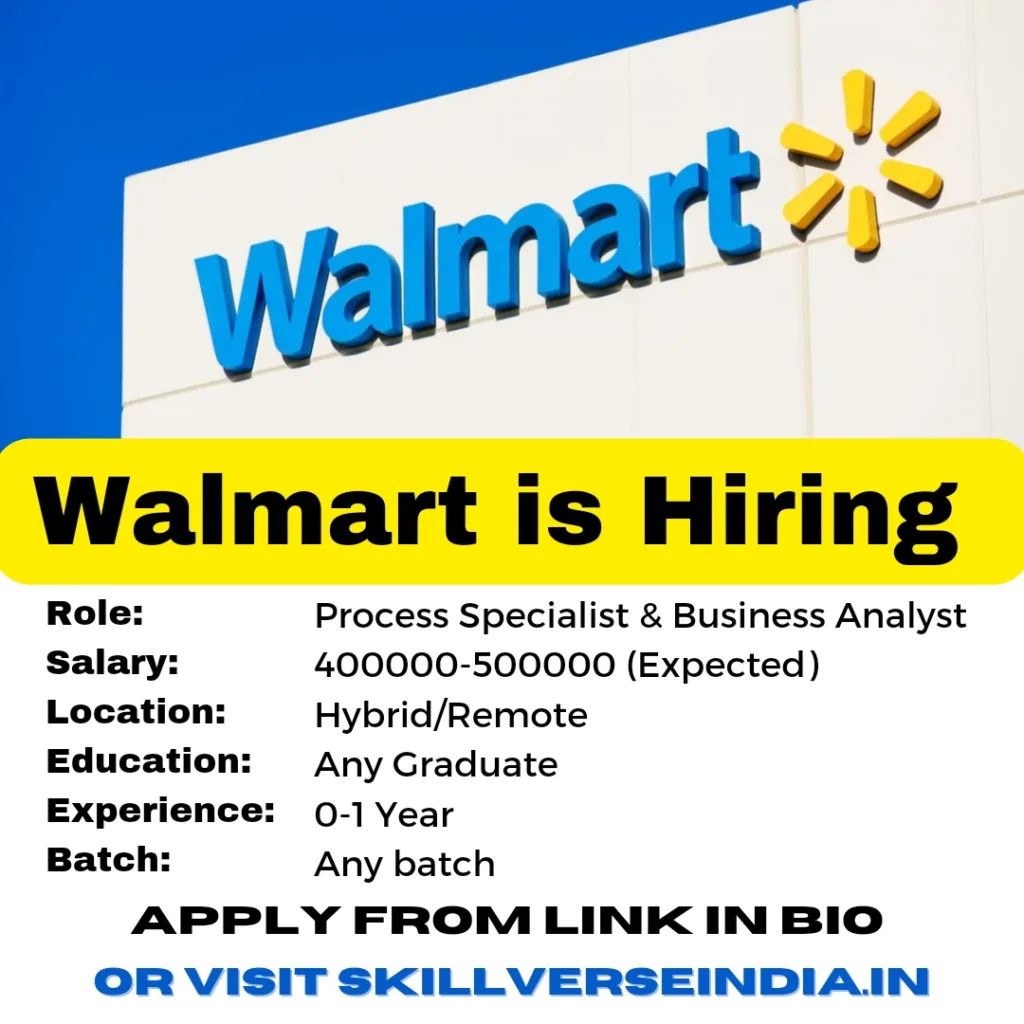 Walmart Recruitment 2023: Process Specialist & Business Analyst Jobs in India | Apply Now 1 Walmart-Recruitment-2023