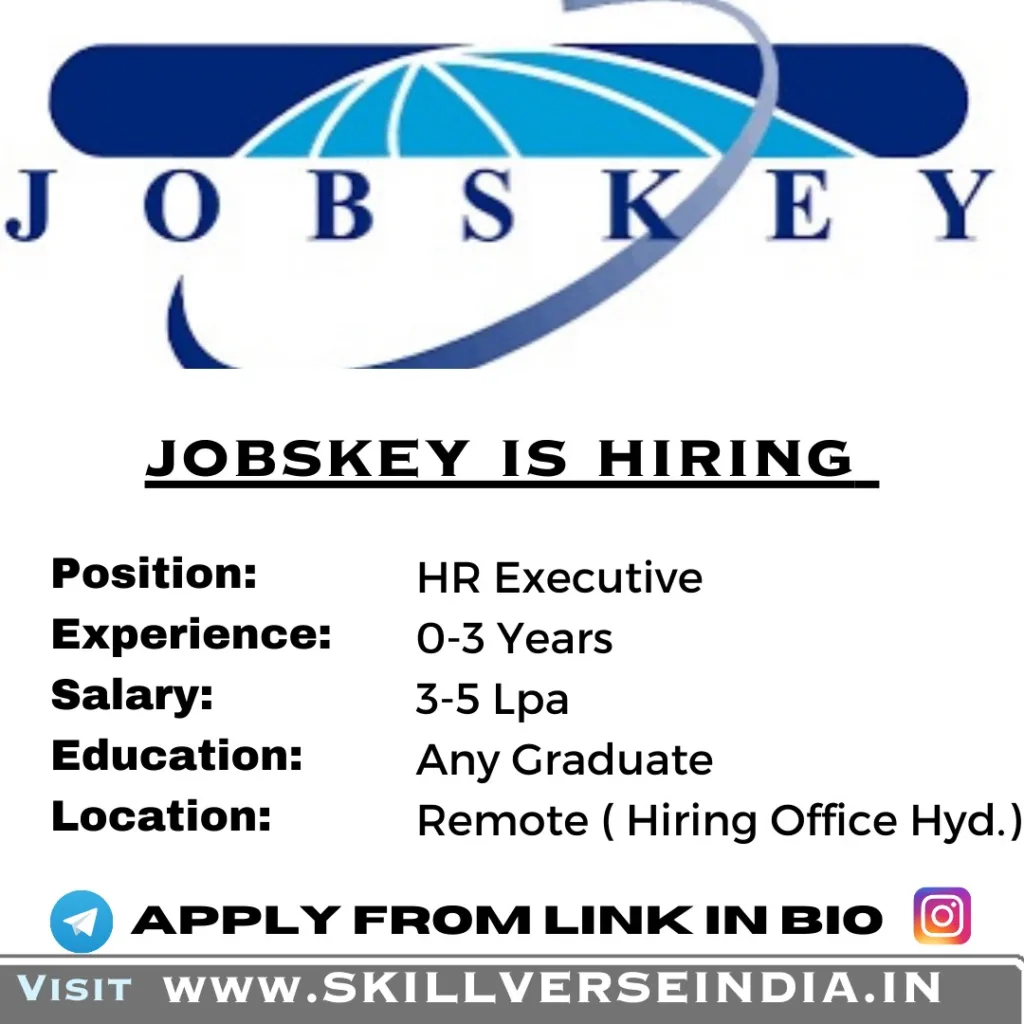 Work From Home | HR Executive Jobs at Jobskey Consultancy 2023 5 Work From Home HR Executive Jobs at Jobskey Consultancy 2023