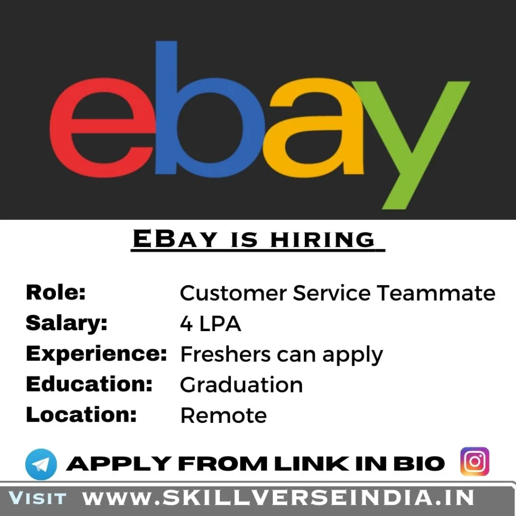 eBay Hiring Customer Service Teammates for Work-from-Home Jobs in 2023 5 eBay